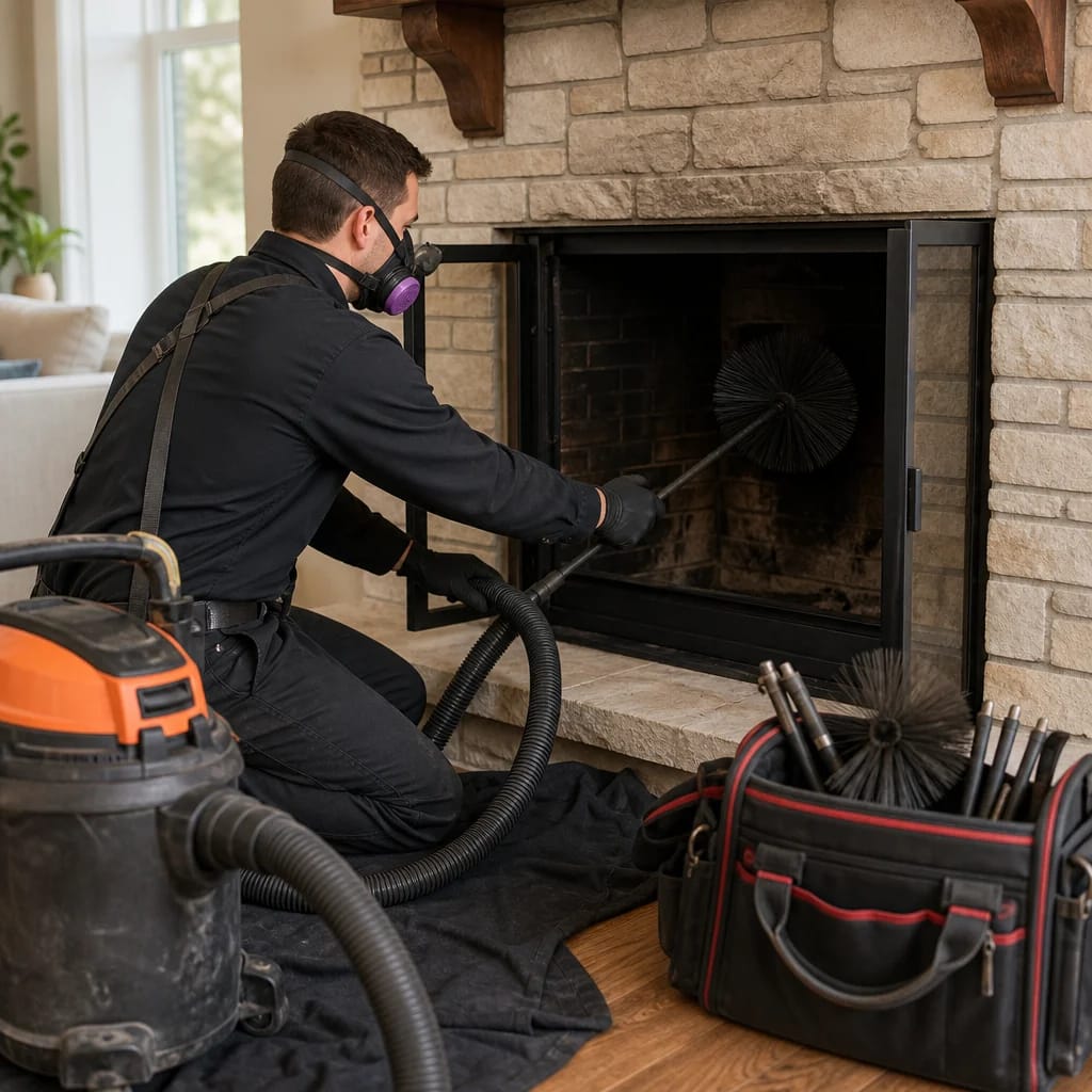 Professional Chimney Sweeping and Creosote Removal in Dallas
